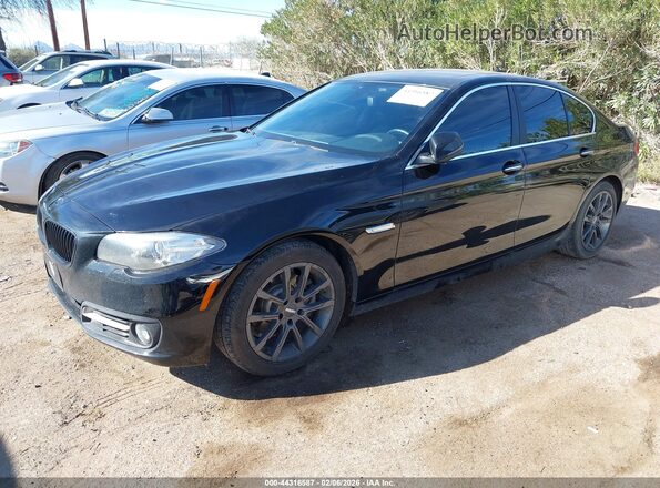 WBA5A5C59GD528210 2016 BMW 5 SERIES Black Przód lewy