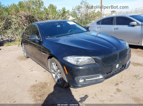 WBA5A5C59GD528210 2016 BMW 5 SERIES Black Widok z przodu