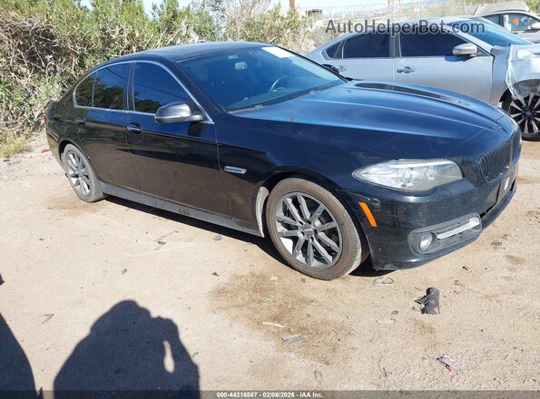WBA5A5C59GD528210 2016 BMW 5 SERIES Black Przód prawy