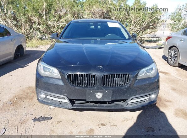 WBA5A5C59GD528210 2016 BMW 5 SERIES Black Widok zestawu wskaźników