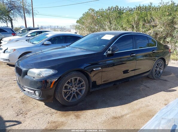 WBA5A5C59GD528210 2016 BMW 5 SERIES Black Widok wnętrza 360 stopni