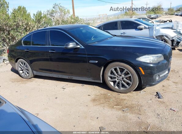 WBA5A5C59GD528210 2016 BMW 5 SERIES Black Widok wnętrza z tyłu