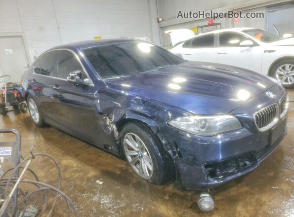 WBA5A7C57GG642877 2016 BMW 5 SERIES Синий Передняя правая четверть