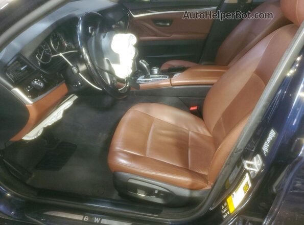 WBA5A7C57GG642877 2016 BMW 5 SERIES Синий Вид салона спереди