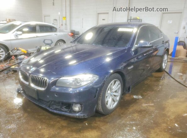 WBA5A7C57GG642877 2016 BMW 5 SERIES Синий Передняя левая четверть