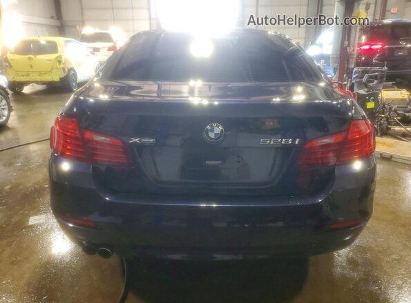 WBA5A7C57GG642877 2016 BMW 5 SERIES Синий Вид сзади