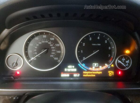 WBA5A7C57GG642877 2016 BMW 5 SERIES Синий Вид щитка приборов
