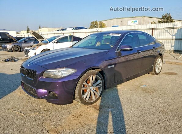 WBA5B1C57GG553613 2016 BMW 5 SERIES Фиолетовый Передняя левая четверть
