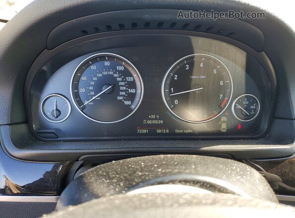 WBA5B3C50GG258655 2016 BMW 5 SERIES Черный Вид щитка приборов