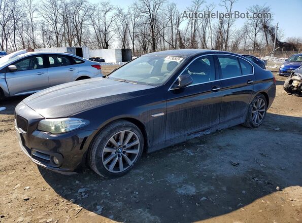 WBA5B3C50GG258655 2016 BMW 5 SERIES Черный Передняя левая четверть