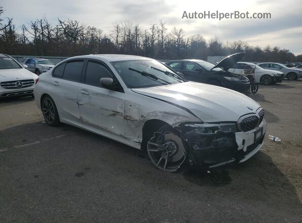 WBA5U9C06LA380757 2020 BMW M3 Белый Передняя правая четверть