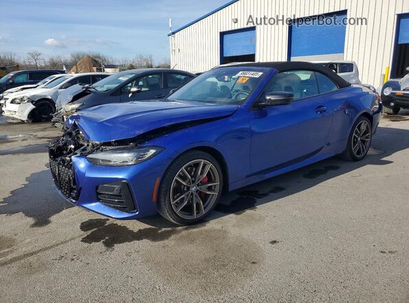 WBA63AT09RCP78115 2024 BMW M4 Blue Передня ліва чверть