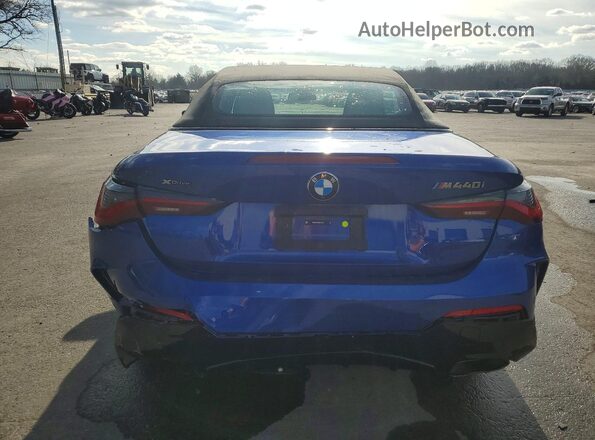 WBA63AT09RCP78115 2024 BMW M4 Blue Вид ззаду