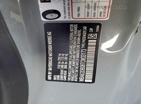 WBA63DB08TCW33173 2026 BMW M4 Gray Vista del compartimento del motor