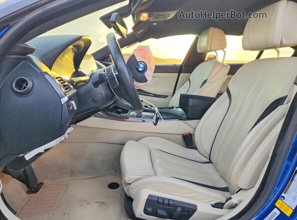 WBA6D0C56KG853080 2019 BMW OTHER Синий Вид салона спереди