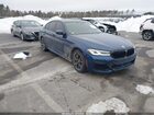 2021 Bmw 540i Xdrive Blue vin: WBA73BJ05MCH11942
