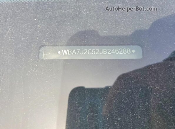 WBA7J2C52JB246288 2018 BMW OTHER Синий Вид наклейки с VIN-кодом