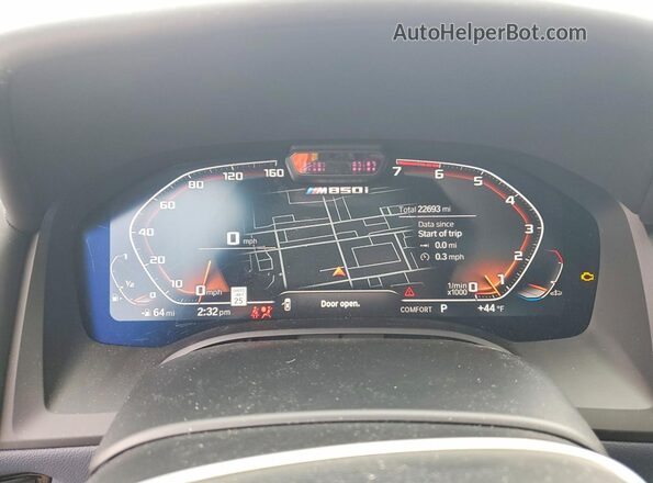 WBAGV8C0XPCK82373 2023 BMW M8 Черный Вид щитка приборов