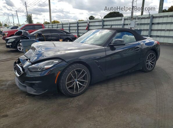 WBAHF3C06MWX25780 2021 BMW Z4 Черный Передняя левая четверть