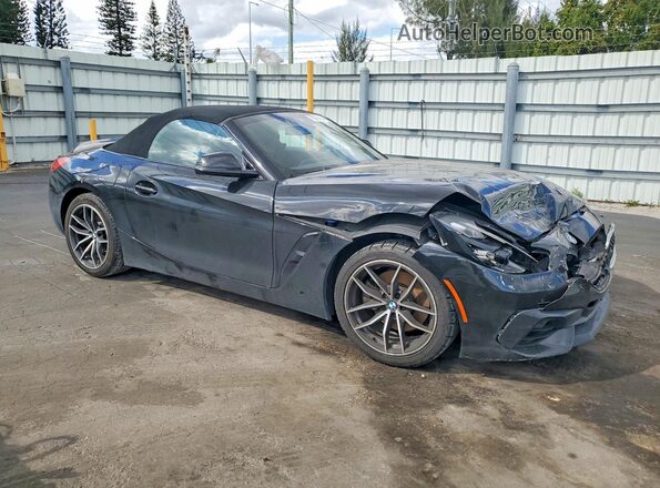 WBAHF3C06MWX25780 2021 BMW Z4 Черный Передняя правая четверть