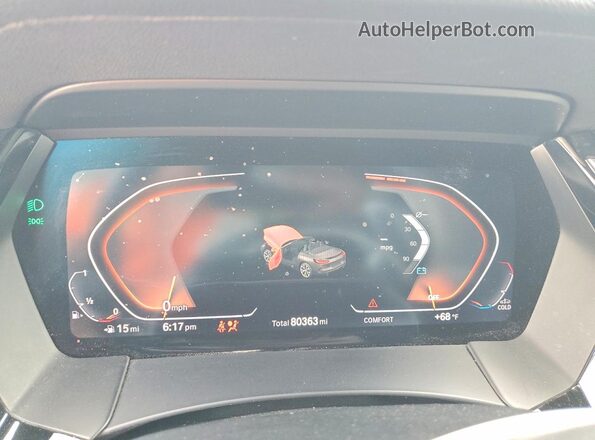 WBAHF3C06MWX25780 2021 BMW Z4 Черный Вид щитка приборов