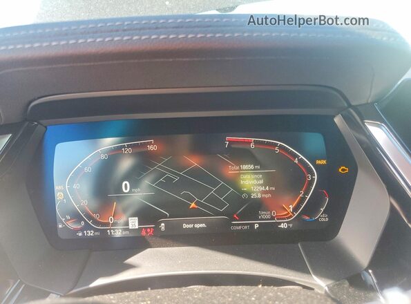 WBAHF3C07MWX34732 2021 BMW Z4 Black Vista del cuadro de instrumentos