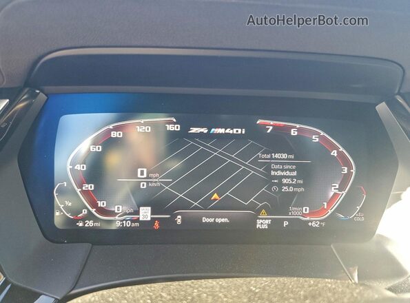 WBAHF9C06SWY40816 2025 BMW Z4 Фиолетовый Вид щитка приборов