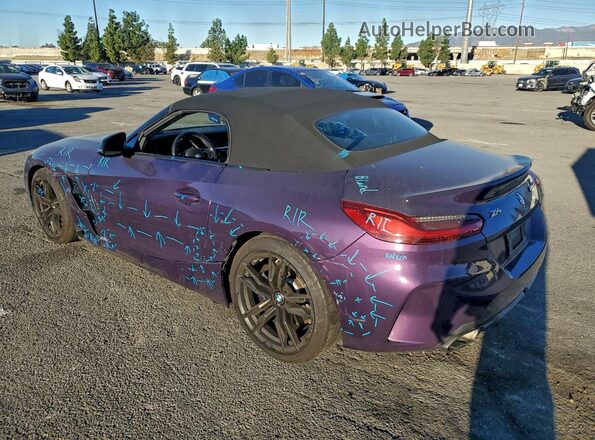 WBAHF9C06SWY40816 2025 BMW Z4 Фиолетовый Задняя левая четверть