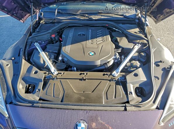 WBAHF9C06SWY40816 2025 BMW Z4 Фиолетовый Вид задней части салона