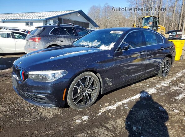 WBAJA7C36HG906363 2017 BMW 5 SERIES Синий Передняя левая четверть