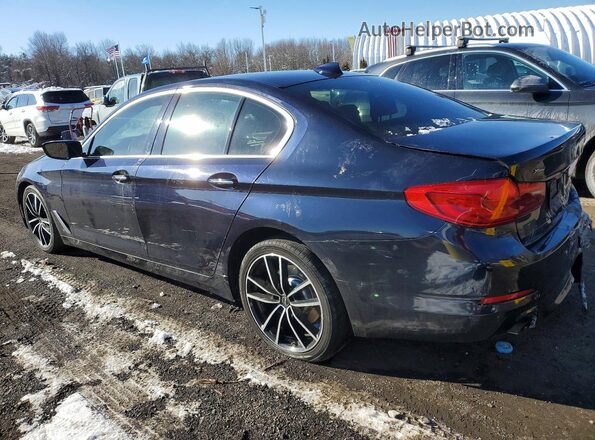 WBAJA7C36HG906363 2017 BMW 5 SERIES Синий Задняя левая четверть