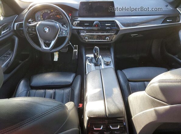 WBAJA7C36HG906363 2017 BMW 5 SERIES Синий Вид панели приборов