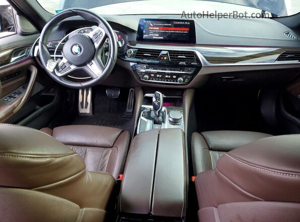 WBAJB9C52KB289056 2019 BMW M5 Black Առջևի վահանակի տեսք