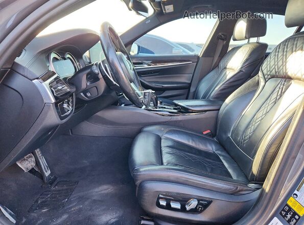 WBAJB9C53JG463671 2018 BMW M5 Gray Dashboard view