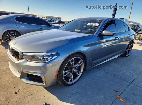 WBAJB9C53JG463671 2018 BMW M5 Gray Rear left