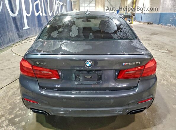 WBAJB9C54JB036545 2018 BMW M5 Gray Հետևի տեսք