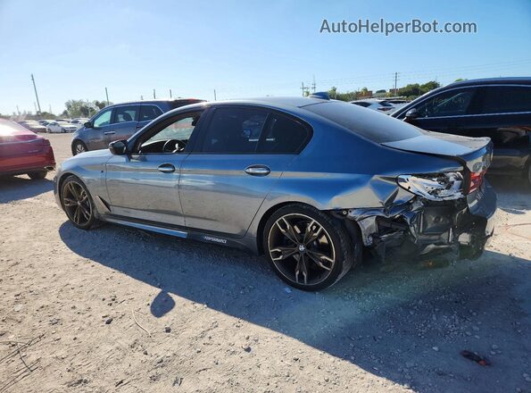 WBAJB9C59JB035844 2018 BMW M5 Gray Задня ліва чверть