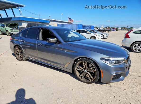 WBAJB9C59JB035844 2018 BMW M5 Gray Передня права чверть