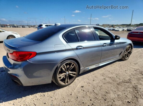 WBAJB9C59JB035844 2018 BMW M5 Gray Задня права чверть