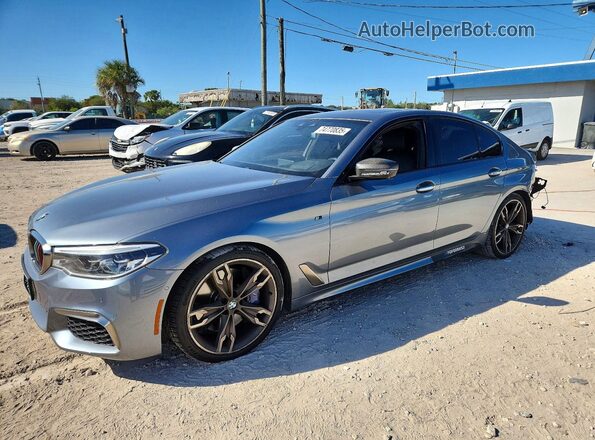 WBAJB9C59JB035844 2018 BMW M5 Gray Передня ліва чверть