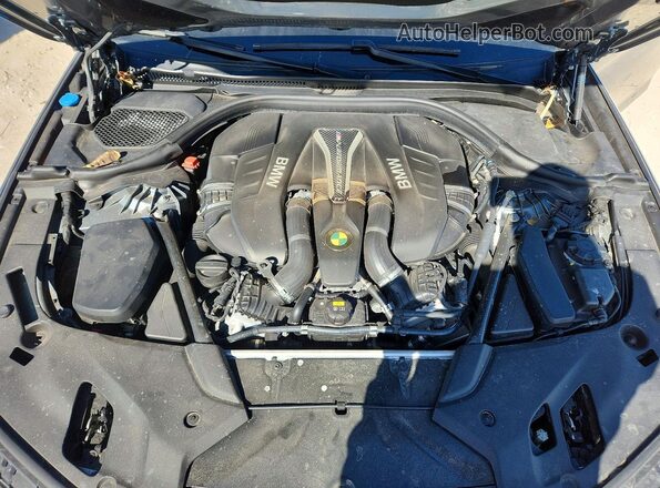 WBAJB9C59JB035844 2018 BMW M5 Gray Вид задньої частини салону