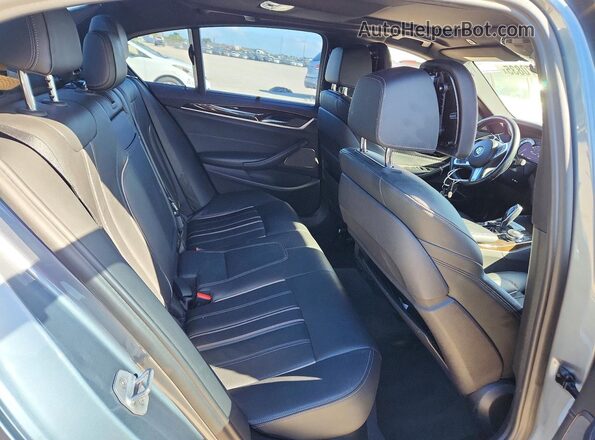 WBAJB9C59JB035844 2018 BMW M5 Gray Вид задніх сидінь