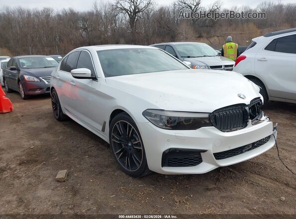 WBAJE7C5XKWD55456 2019 BMW 5 SERIES Белый Передняя правая четверть