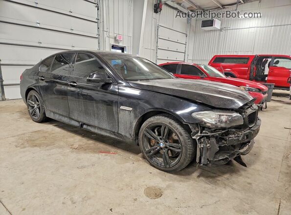 WBAKP9C55GD980289 2016 BMW 5 SERIES Черный Передняя правая четверть