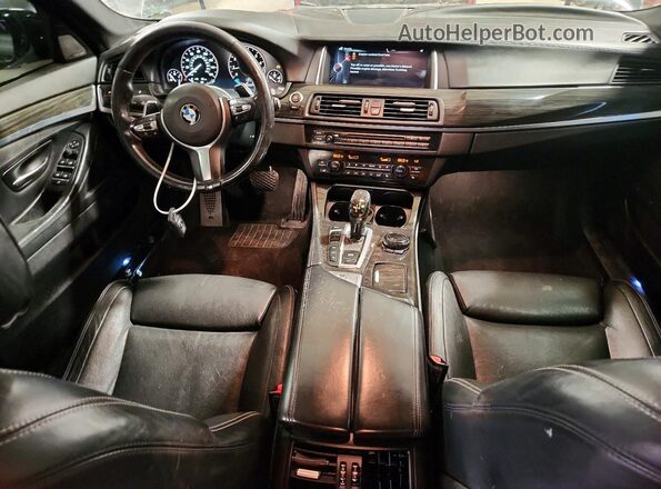 WBAKP9C55GD980289 2016 BMW 5 SERIES Черный Вид панели приборов