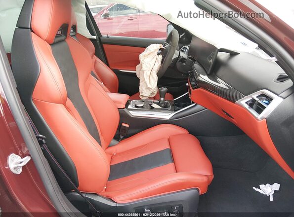 WBS13HJ02SFT95915 2025 BMW M3 Red Vista interior delantera