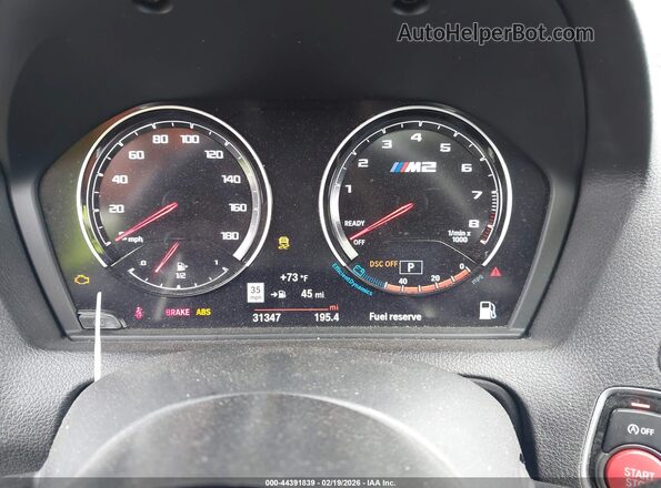 WBS2U7C01L7E56212 2020 BMW M2 Black Вид задніх сидінь