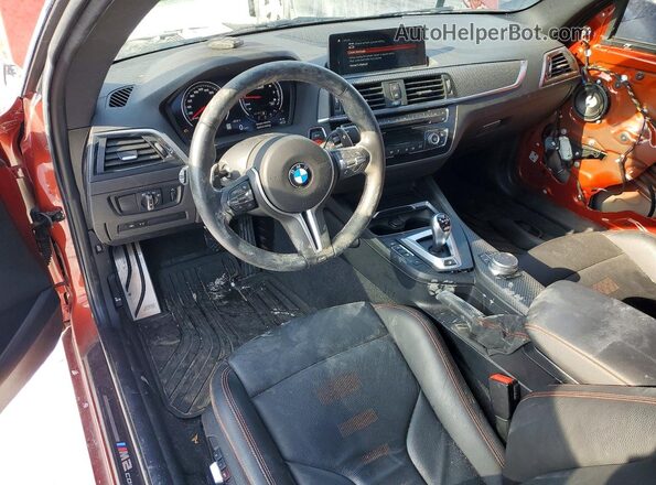 WBS2U7C59K7D30044 2019 BMW M2 Красный Вид панели приборов