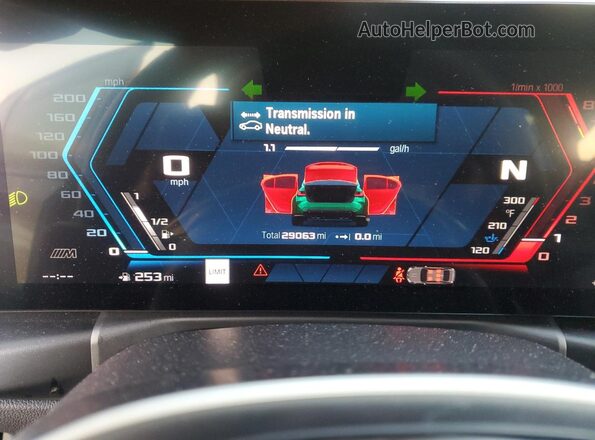 WBS33AY08PFN61772 2023 BMW M3 Green Widok zestawu wskaźników