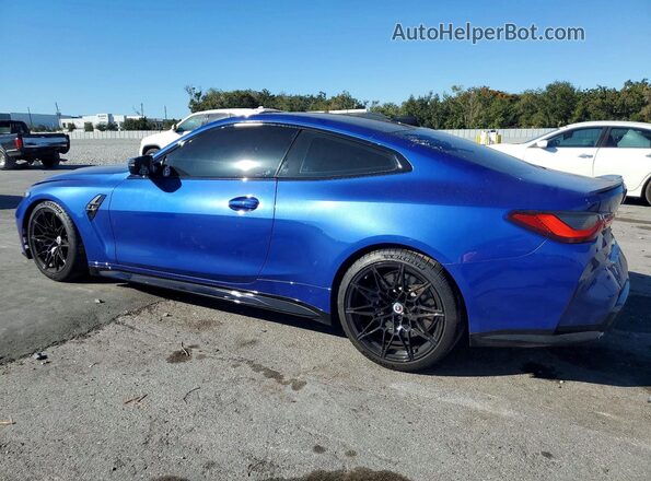 WBS33AZ01PCM12653 2023 BMW M4 Синий Задняя левая четверть